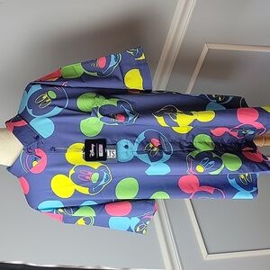 NeW Disney RSVLTS KUNUFLEX "Mickey Pop" Short Sleeve Button Down Shirt Size 3XL